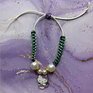 Handmade adjustable Hello kitty adjustable bracelet